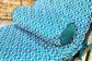 LOT de 2 Coussins  pour Chaise Longue & Transat 195/60cm + 2 Traversin - AntiUV et Imperméable - Motif Géométrique Vert Turquoise - Deco-arts.fr