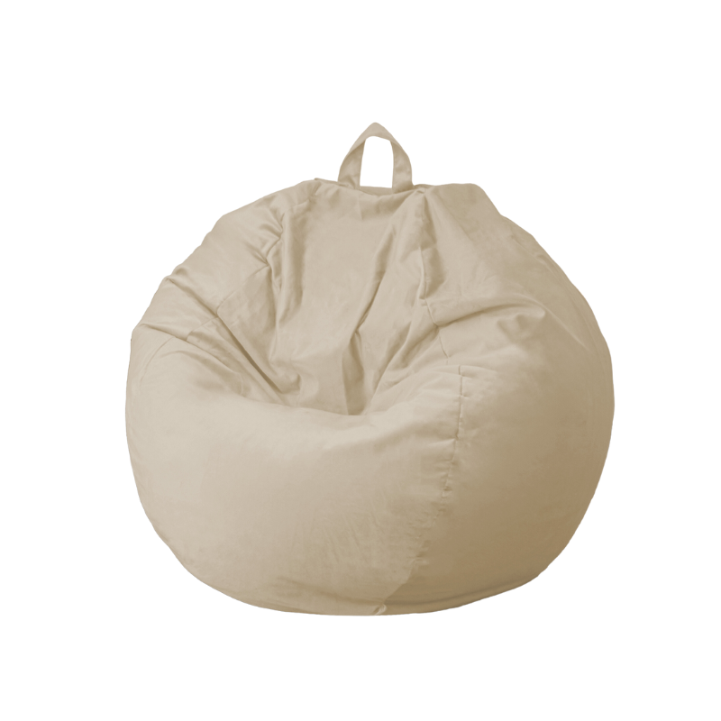 Pouf poire XL d'intérieur en tissu velours, imbottitura in schiuma