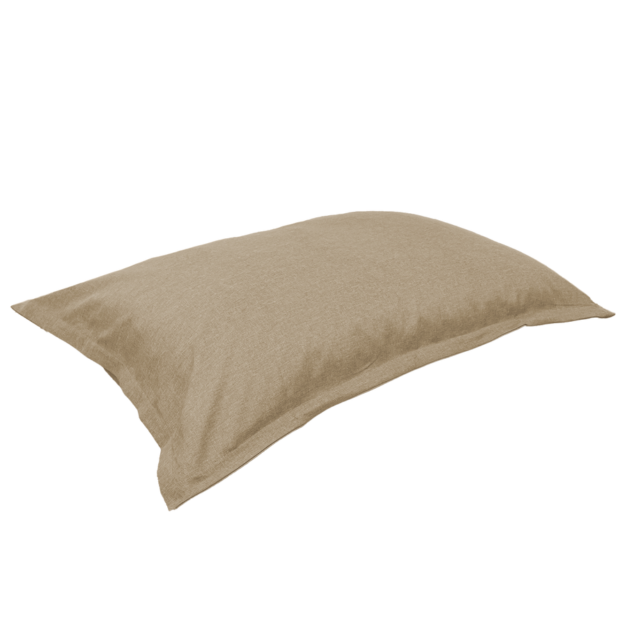 Pouf Cuscino Gigante XL 150x100 Beige, imbottitura in fiocchi di schiuma