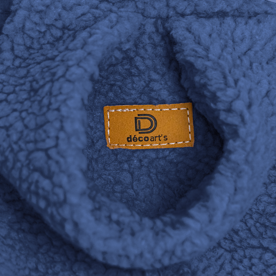 Pouf poire XL d'intérieur en tissu sherpa, per interni