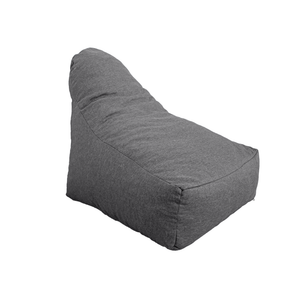 Poltrona Pouf XXL 120x90 Grigio Chiné - Tissu Effetto Lino e Schiuma (Comfort Salotto)