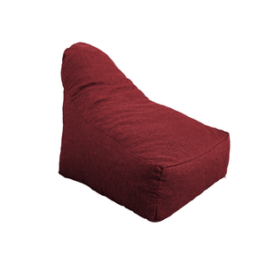 Poltrona Pouf XXL 120x90 Prugna - Tissu Effetto Lino e Schiuma (Comfort Salotto)