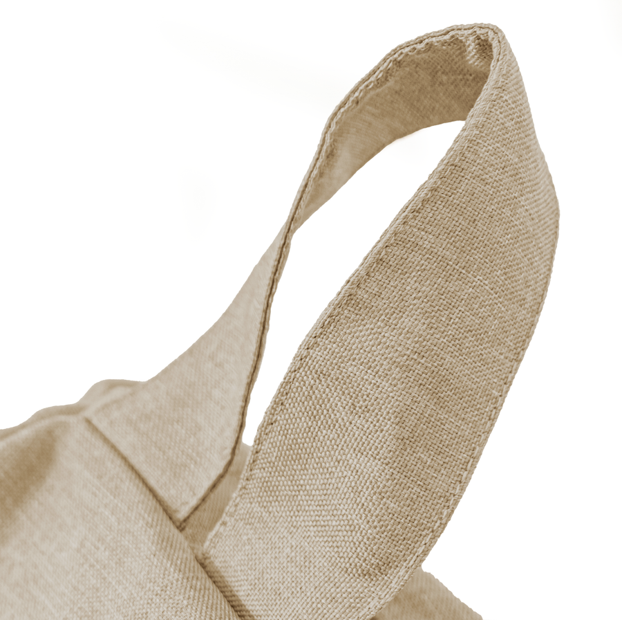 Pouf poire XL d'intérieur en tissu effet lin, per interni