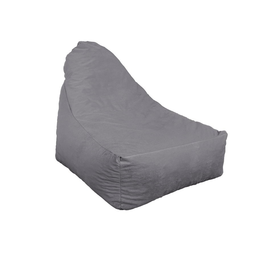 Poltrona Pouf XXL 120x90 Grigio Chiaro, imbottitura in fiocchi di schiuma
