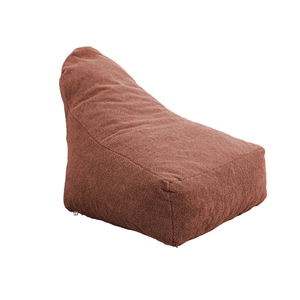 Poltrona Pouf XXL 120x90 Terracotta - Tessuto Sherpa e Schiuma (Cocon Douceur)