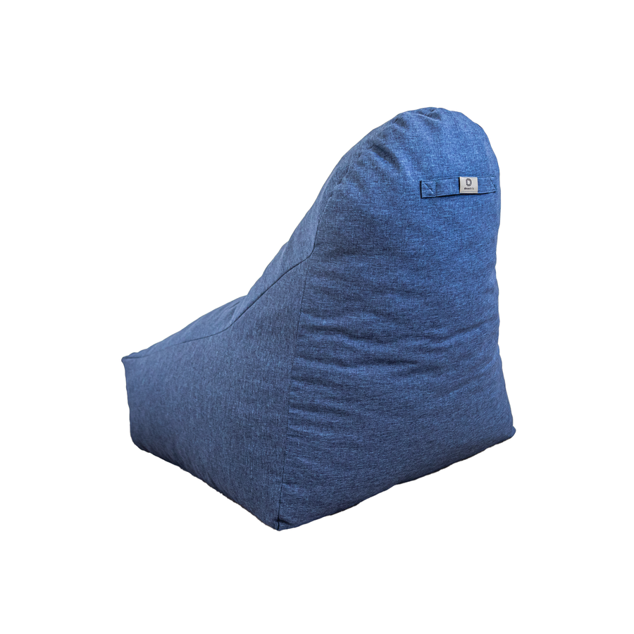Poltrona Pouf XXL 120x90 Blu Indaco – foto 5
