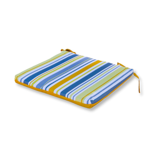 Set di 4 Cuscini per Sedia 35x35 Motif Righe Solaires - Comfort & Déco (Avec Attaches)