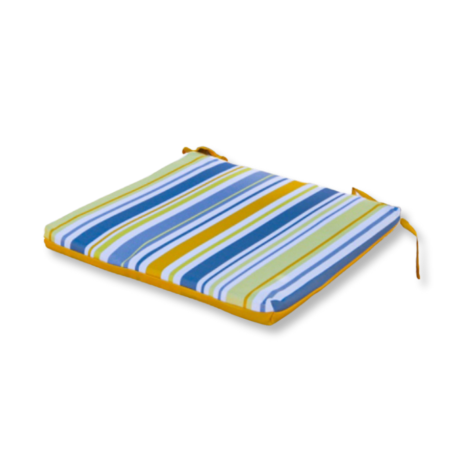 Set di 4 Cuscini per Sedia 35x35 Motif Righe Solaires, spessore 3 cm