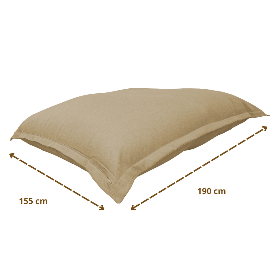 Pouf Gigante XXL 190x155 Beige – foto 6