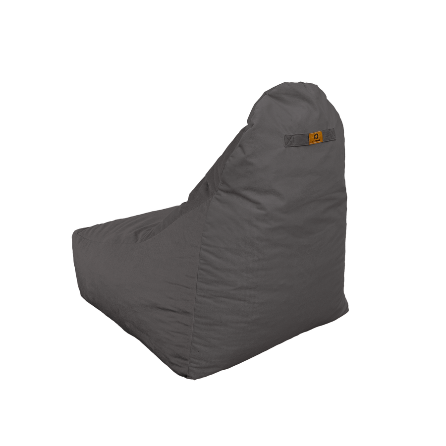 Poltrona Pouf XXL 120x90 Grigio Scuro – foto 5