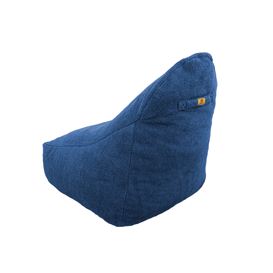 Poltrona Pouf XXL 120x90 Blu Petrolio – foto 5