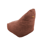 Pouf fauteuil XXL d'intérieur en tissu sherpa - 120x70x90 cm - Terracotta - Deco-arts.fr