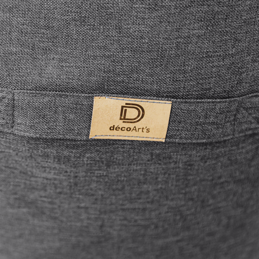Poltrona Pouf XXL 120x90 Grigio Chiné – foto 6