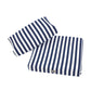 Coussins pour salon de jardin déhoussable 60x60cm - Rayure bleu marine - Déco Arts