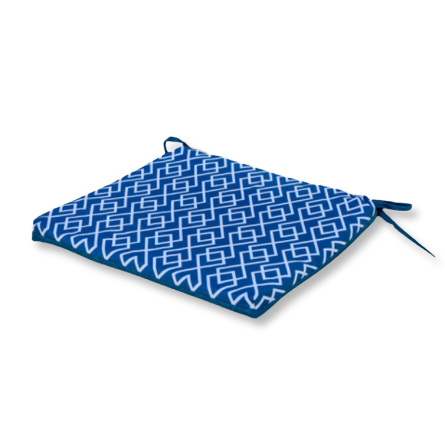Set di 4 Cuscini per Sedia 35x35 Motif Géométrique Verde, spessore 3 cm