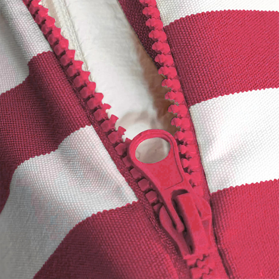 Set Cuscini Salotto da Giardino 100x50 Riga Rossa, per interno ed esterno
