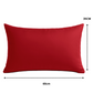 Coussin de décoration extérieur, déhoussable, lot de 2, 60x35cm - Rouge - Deco-arts.fr