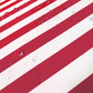 Coussins pour salon de jardin déhoussable 120x60cm - Rayure rouge - Déco Arts