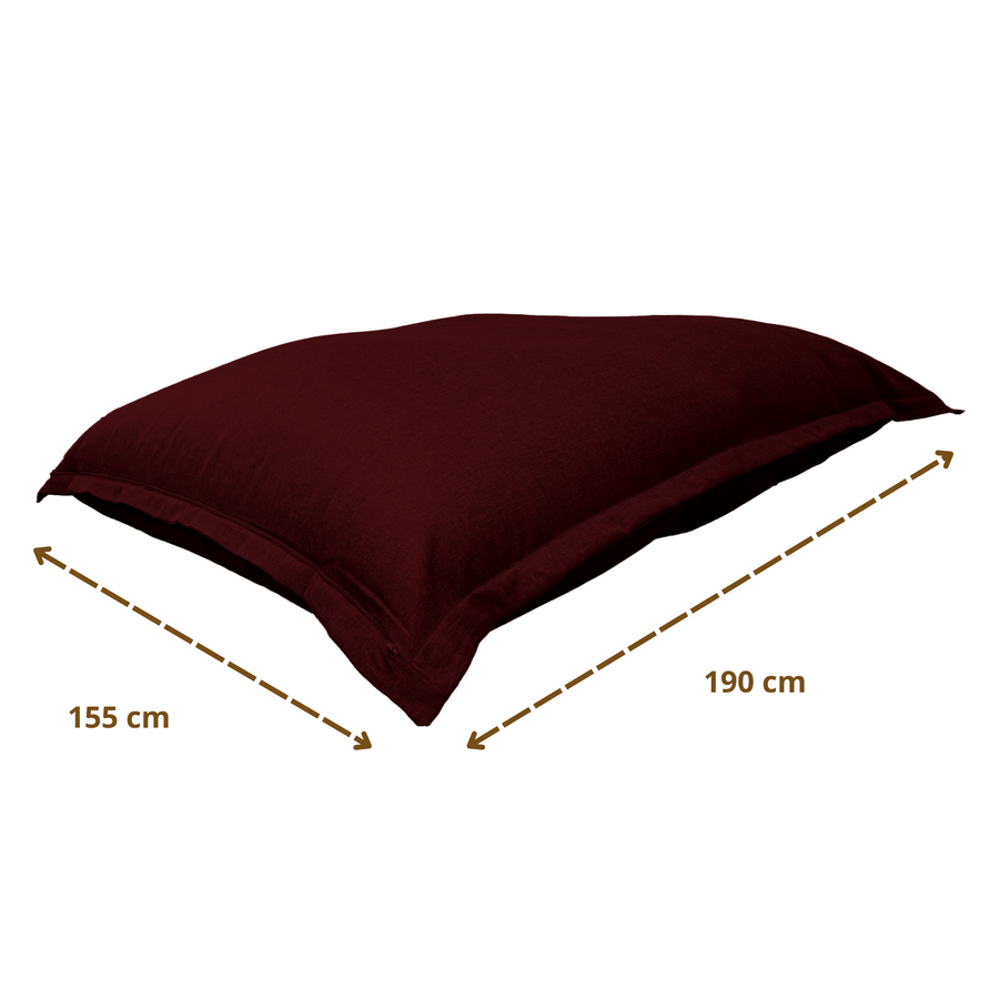 Pouf Gigante XXL 190x155 Prugna – foto 6