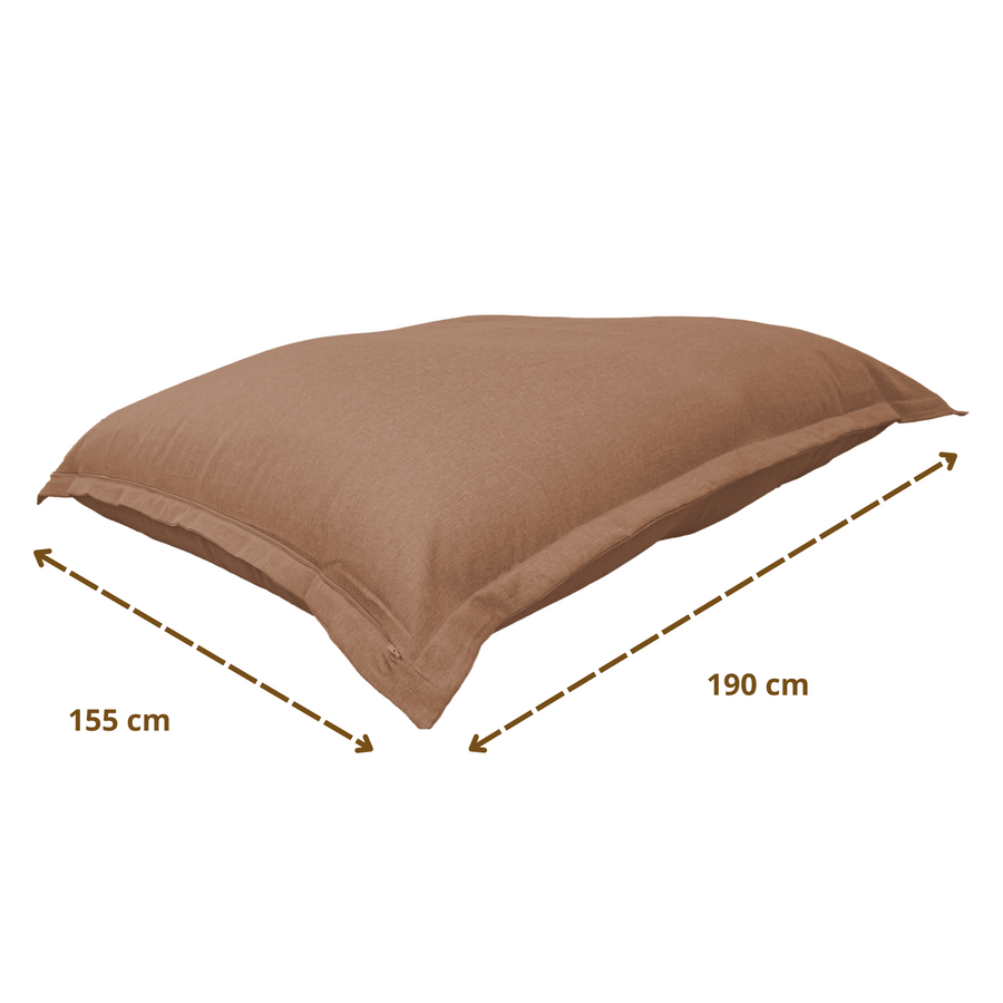 Pouf Gigante XXL 190x155 Marron – foto 6