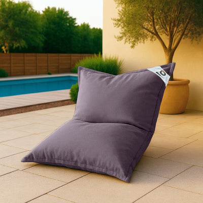 Housse pour Pouf Géant XL 120x80cm Intérieur et Extérieur - Gris carbone - Deco-arts.fr