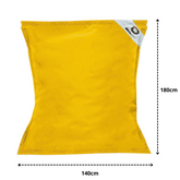 Housse pour Pouf Géant XXL 180x140cm Intérieur et Extérieur - Jaune miel - Deco-arts.fr