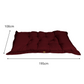 Futon XXL en lin matelas de sol 195x100cm - prune - Deco-arts.fr