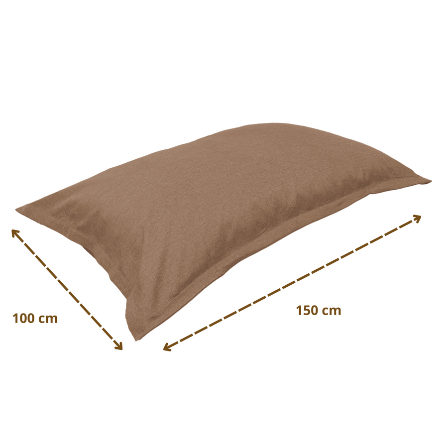 Pouf Cuscino Gigante XL 150x100 Terracotta, per interni