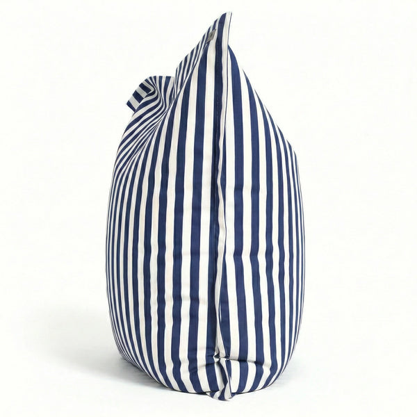 Pouf bleu marine 180x140 cm - déhoussable, anti-UV