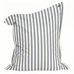 Pouf gris clair 180x140 cm en situation extérieure