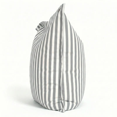 Pouf gris clair 180x140 cm - déhoussable, anti-UV