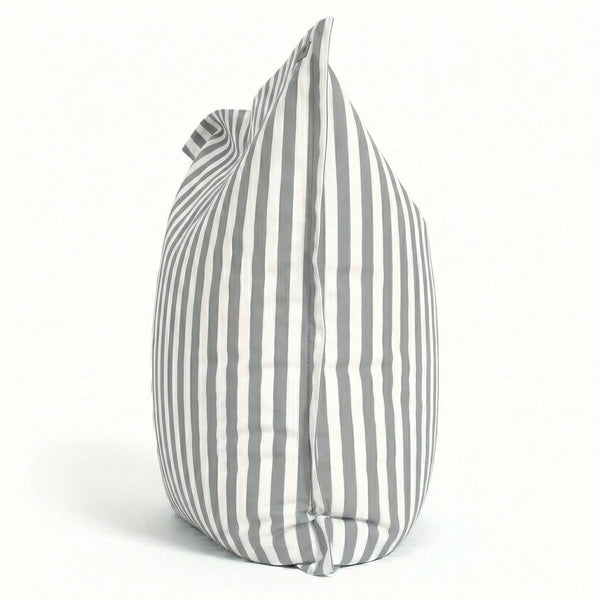 Pouf gris clair 180x140 cm - déhoussable, anti-UV