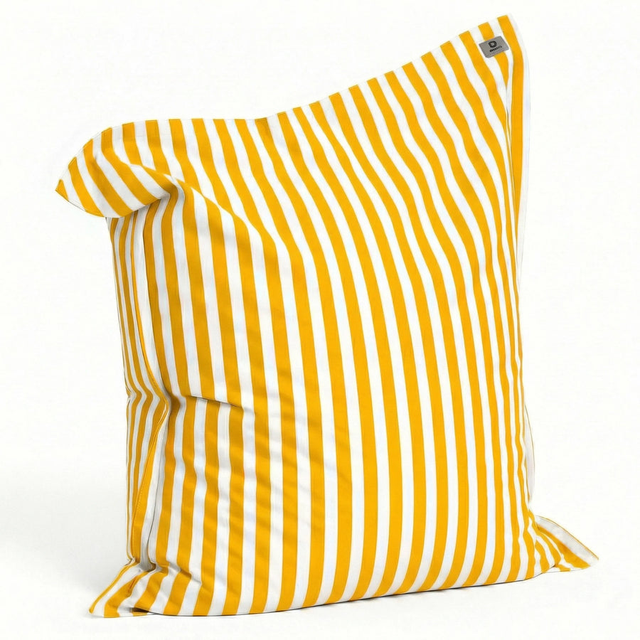 Fodera per Pouf Gigante XXL 180x140 Righe Giallo – foto 6