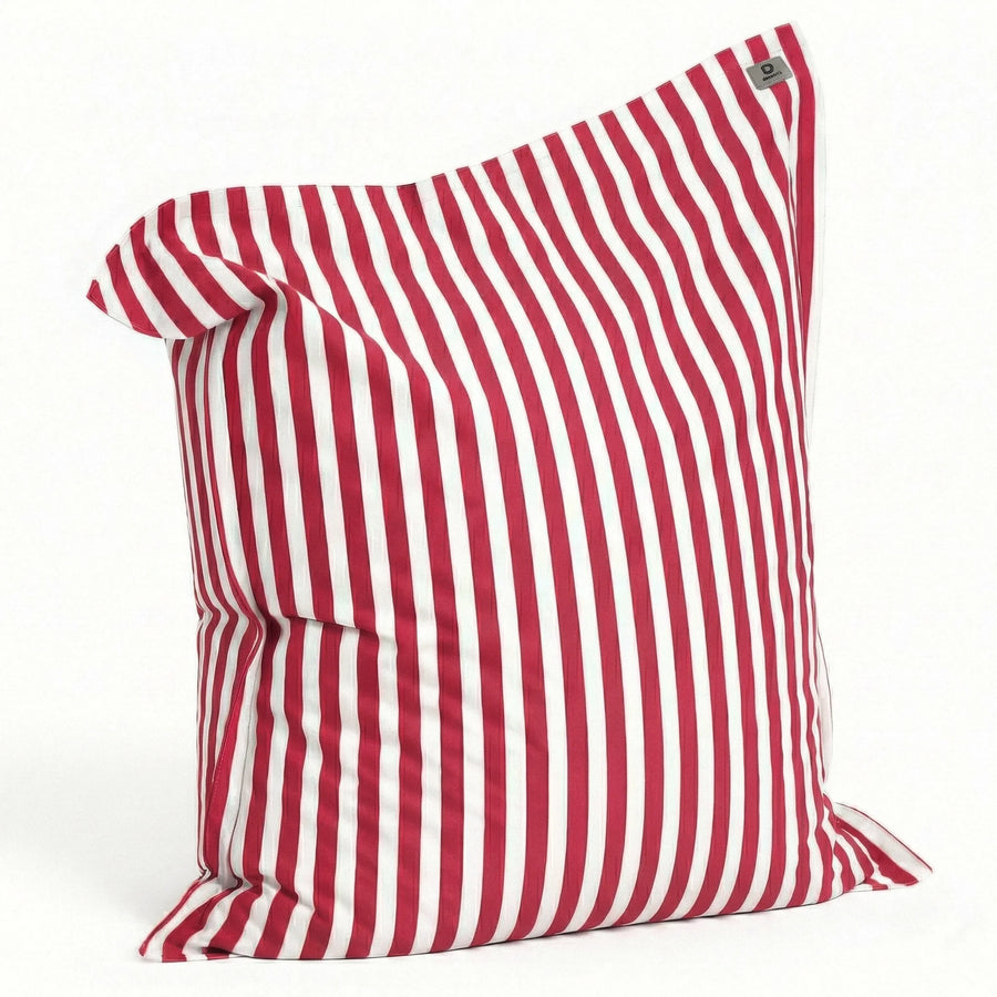 Fodera per Pouf Gigante XXL 180x140 Righe Rosso – foto 6