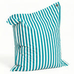 Zip déhoussable pouf turquoise