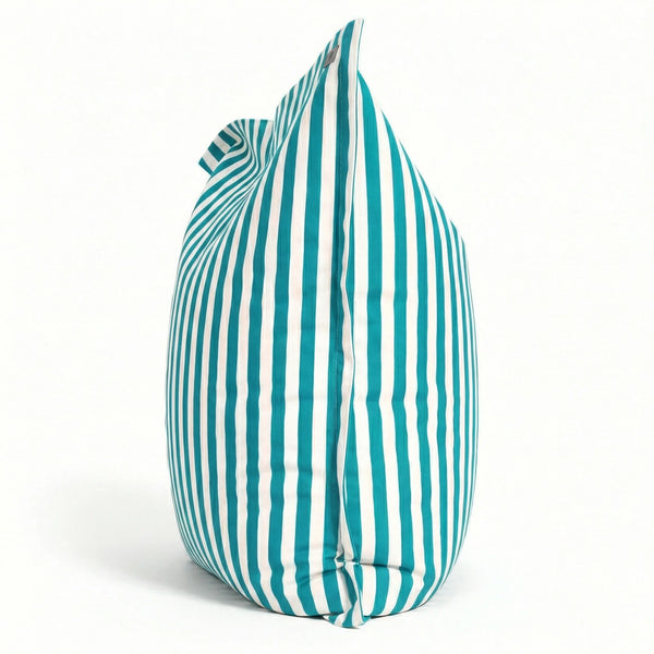 Pouf turquoise 180x140 cm - déhoussable, anti-UV