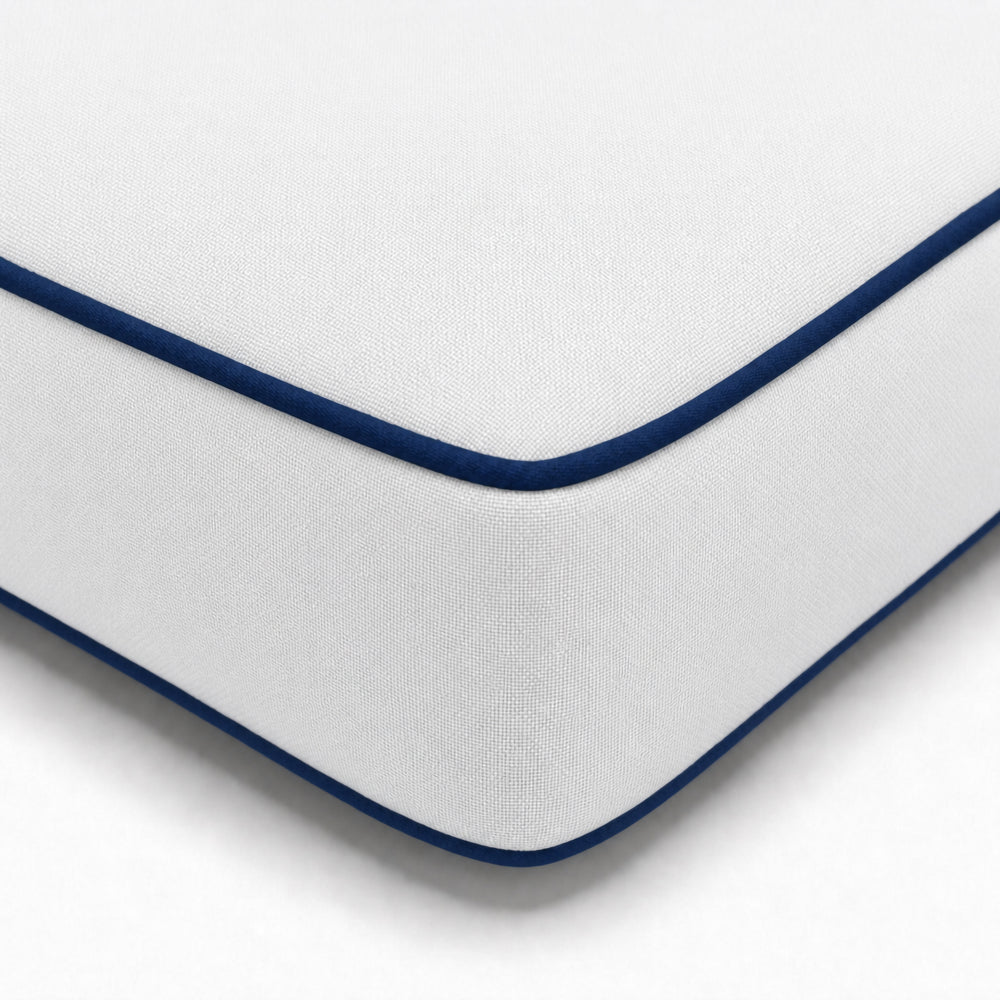 Materassino Premium Lettino 190x60 Bianco, fodera sfoderabile