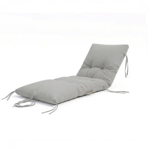Materassino Lettino Prendisole 185x55 Grigio Ciottolo - Spesso 12cm & Impermeabile