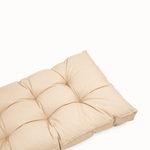 Set Cuscini Trapuntati 50x50 Beige - Spesso 15cm & Morbido (Seduta + Schienale)