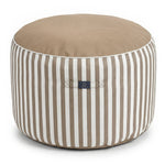 Pouf Rond Rayure Beige - autre angle