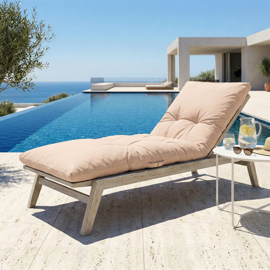 Matelas Bain de Soleil 185x55 Beige Clair - vue principale