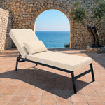 Materassino Premium Lettino 190x60 Giallo Burro - Spessore 10cm & Poggiatesta (Sfoderabile)