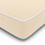 Materassino Premium Lettino 190x60 Giallo Burro - Spessore 10cm & Poggiatesta (Sfoderabile)