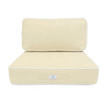 Set Cuscini Premium 60x60 Giallo Beurre - Spesso 12cm & Finitura con Profilo