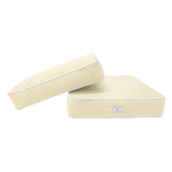 Set Cuscini Premium 60x60 Giallo Beurre - Spesso 12cm & Finitura con Profilo