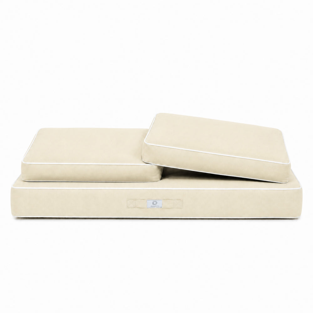 Set Cuscini Premium 120x60 Giallo Beurre, tessuto anti-UV