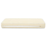 Set Cuscini Premium 120x60 Giallo Beurre - 1 Seduta + 2 Schienali (Spesso 12cm & Passepoil)