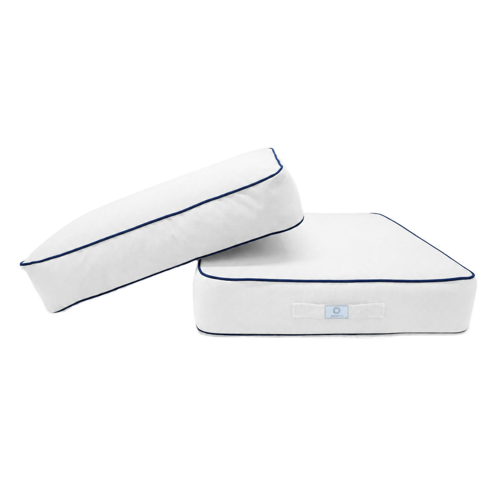 Set Cuscini Premium 50x50 Bianco, fodera sfoderabile