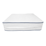 Set Cuscini Premium 50x50 Bianco - Spesso 12cm & Finitura con Profilo