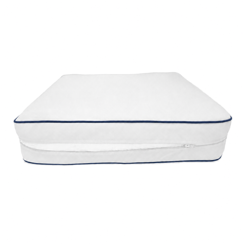 Set Cuscini Premium 60x60 Bianco, tessuto in poliestere